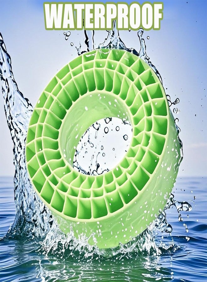 RCJUMPANT 2.2 tire Inserts,4PCS 2.2" Tires Silicone Rubber Insert Foam Waterproof for 132-134mm (5.25" OD) 2.2" Tires (Green) - Image 4